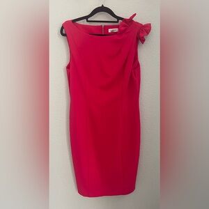Calvin Klein Asymmetrical Pink Dress